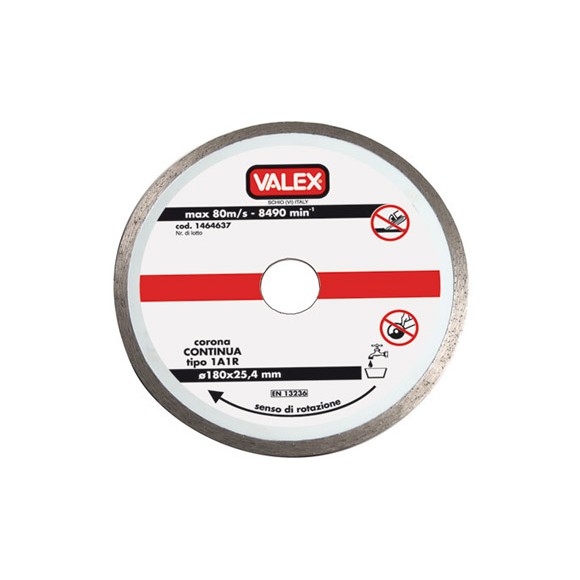 Disco diamantato continuo d. 180 att. 25,4 sp. 2,3