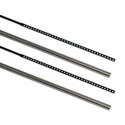 Set aste verticali porte h 2200-2400 mm simil inox