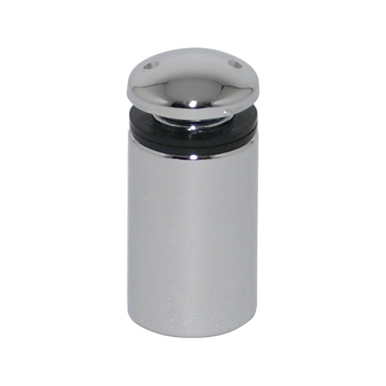 Distanz. per vetro h25 tappo sup.sagom.cromo lucid