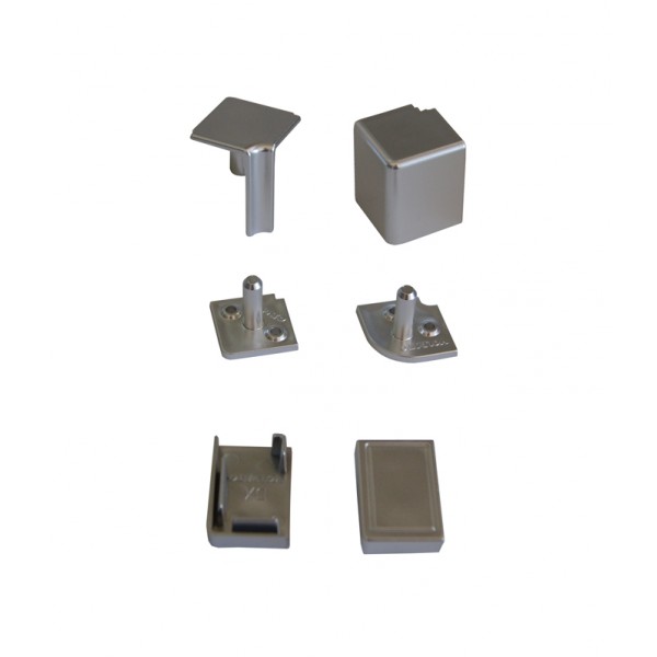 Confezione kit accessori per alzatina s/60 colore cromo