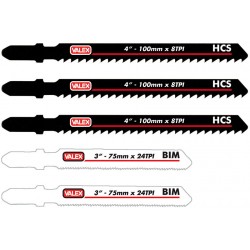 Set lame 75-100 mm taglio legno-metallo (5 pz)