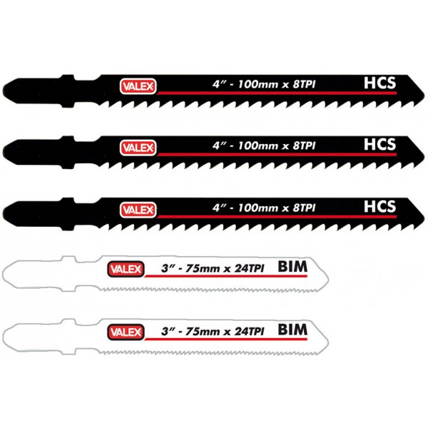 Set lame 75-100 mm taglio legno-metallo (5 pz)