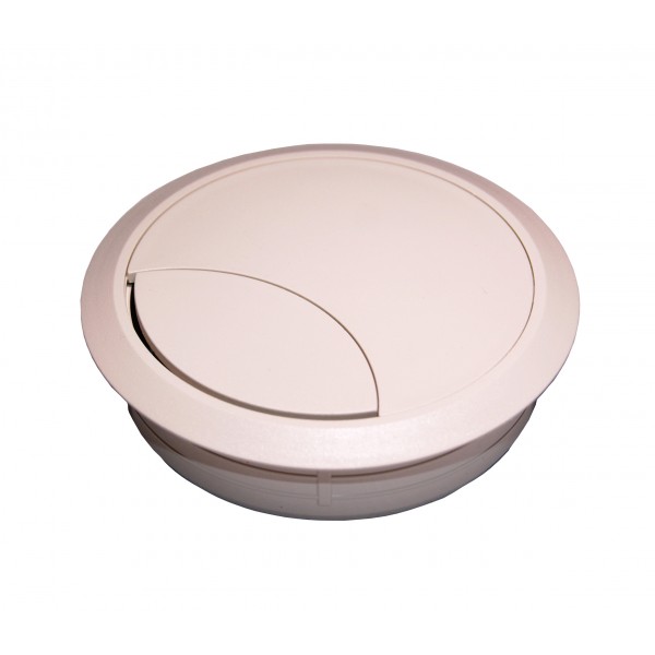 Bocchetta passacavi d80 color bianco