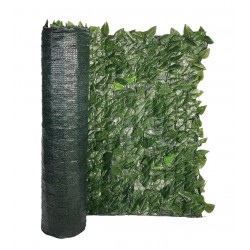 Siepe artificiale Ivy 100x300 cm verde scuro con...