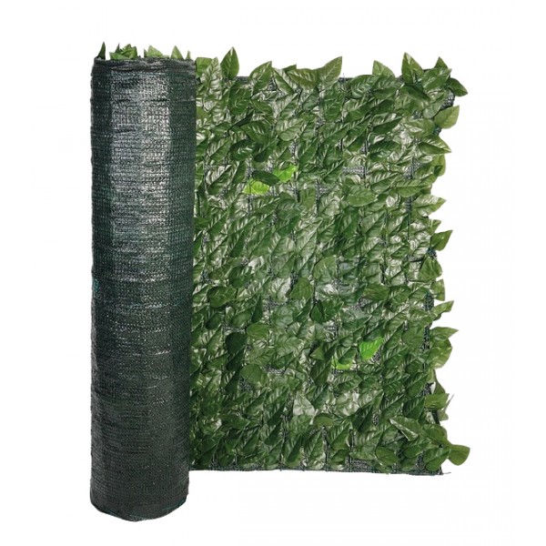 Siepe artificiale Ivy ombreggiante per recinzione balcone e giardino 150x300 cm   