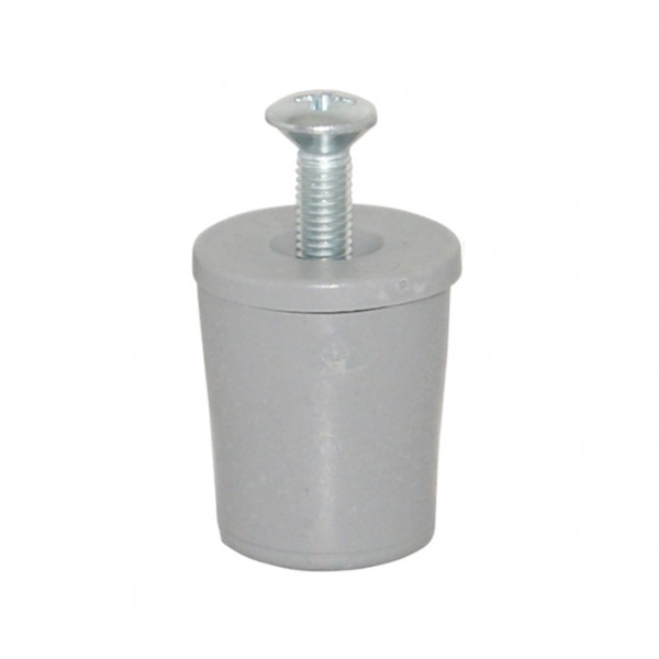 Tappo arresto 30mm nylon grigio