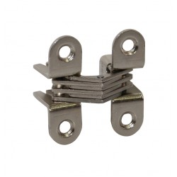 Cerniera invisibile x mobile 39,5x12mm nichelato