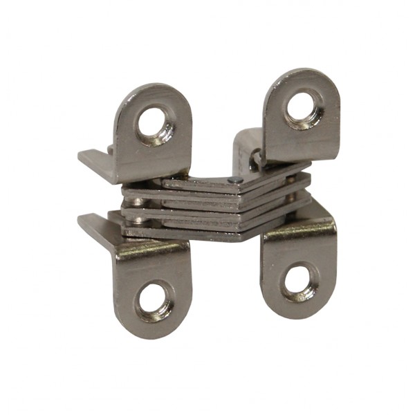Cerniera invisibile x mobile 39,5x12mm nichelato