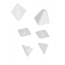 Confezione kit accessori per alzatina 45° color bianco
