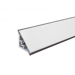 Alzatina top cucina in alluminio rivestito 45° 4 mt...