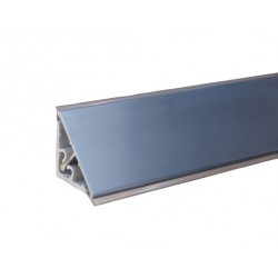 Alzatina top cucina in alluminio rivestito 45° 4 mt...
