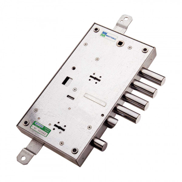 Serratura di sicurezza Mottura 54595SL2835 doppia ad applicare triplice per porte blindate
