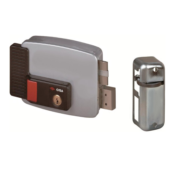 Elettroserratura ad applicare foro cilindro Cisa 1.11670.70 destra zincato