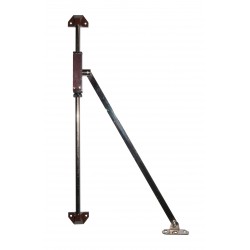 Asta snodata a frenata regolabile 20 cm marrone