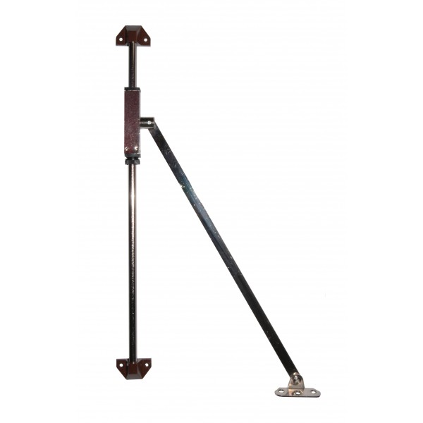 Asta snodata a frenata regolabile 20 cm marrone