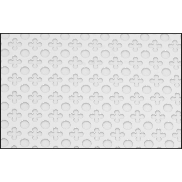 Foglio alluminio bianco forato f1 200x100 cm