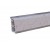 Alzatina top cucina in alluminio rivestito 4 mt sabbia (0940) d93 