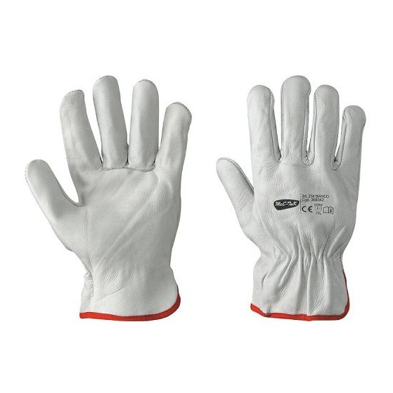Guanti 214 bianco tg.9