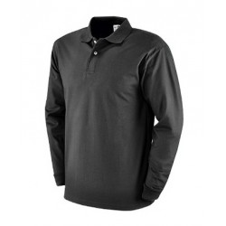 Maglietta polo manica lunga nera tg.xxl