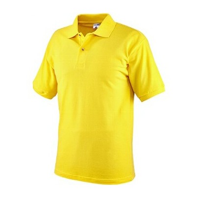 Maglietta polo gialla tg.l cotone