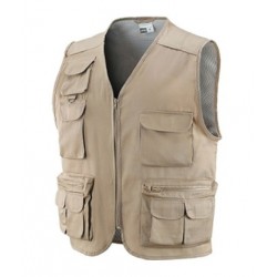 Gilet terital tobruk beige multitasche tg.xxl