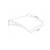 Pensilina tettoia per esterni modulabile in policarbonato trasparente 100x75 cm