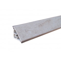 Alzatina top cucina in alluminio rivestito 45° 4 mt...