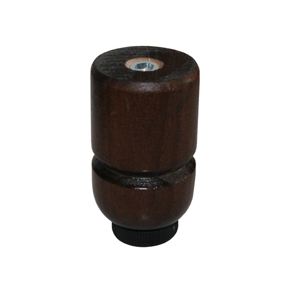 Cf 4 piedini noce verniciati + regolatore h140mm