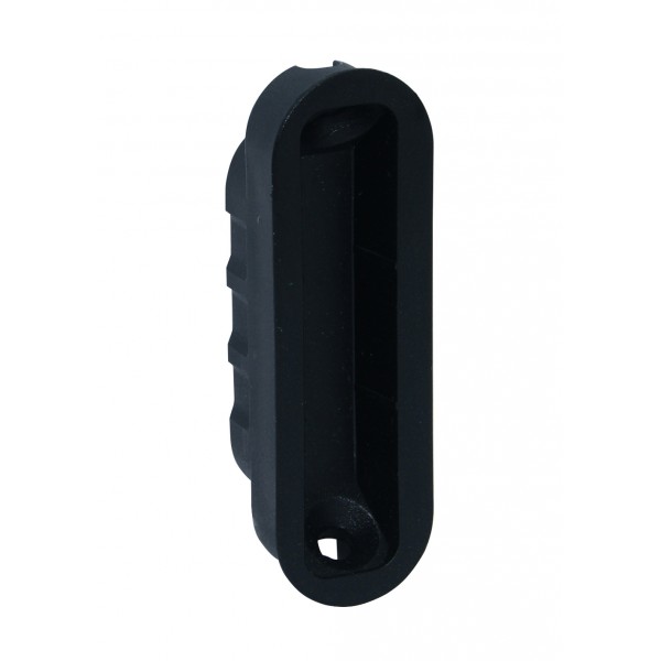 Incontro con magnete nero rev. 18x55mm