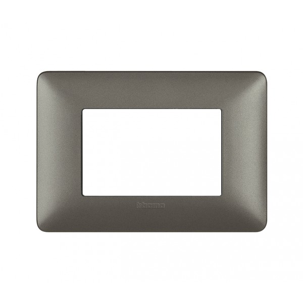 Placca 3 moduli matix bticino in tecnopolimero am4803mir iron