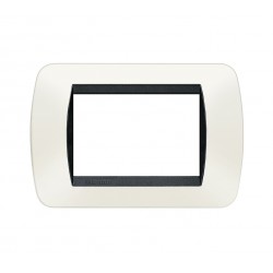Living int - placca 3p 119x80 mm colore bianco