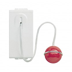 Light - pulsante 1p no 10a tirante colore bianco