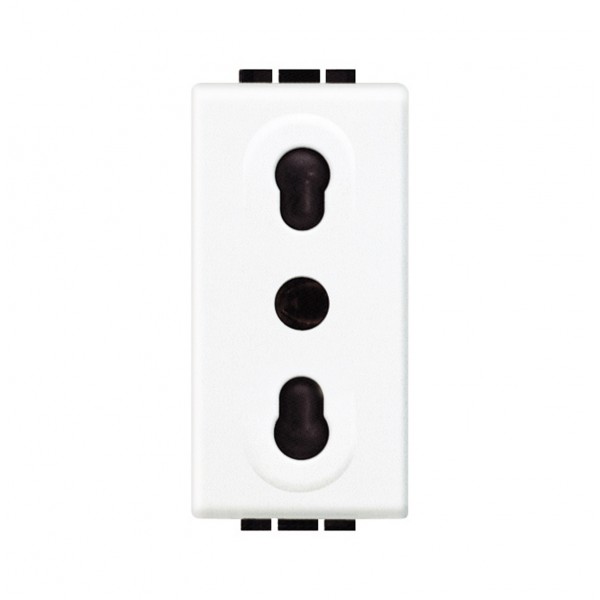 Fp light - presa 2p+t 10/16a 250vac int.19-26mm bi