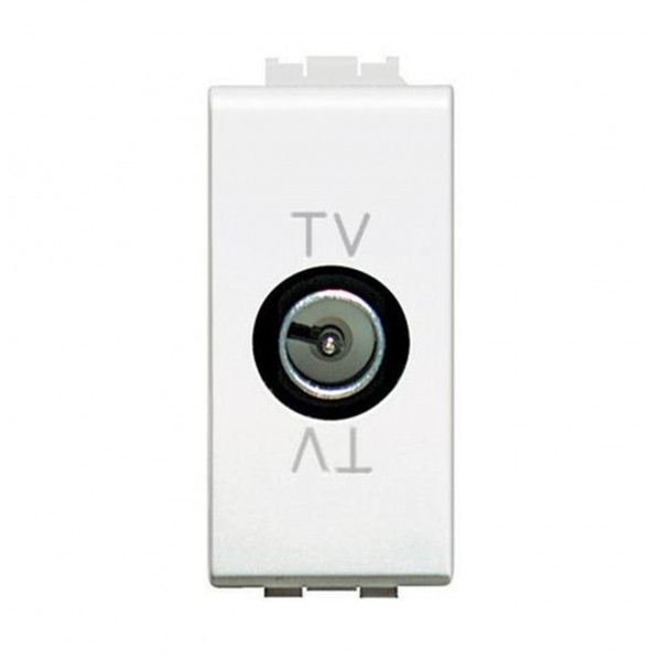 Fp light - presa tv(m) passante colore bianco