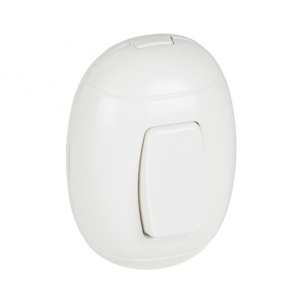 Kit oval - interruttore 10a colore bianco