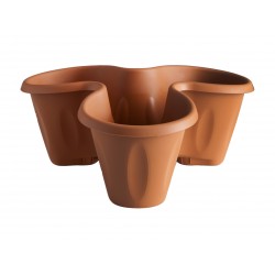 Vaso trifoglio 40x16 1 pz. colore terracotta
