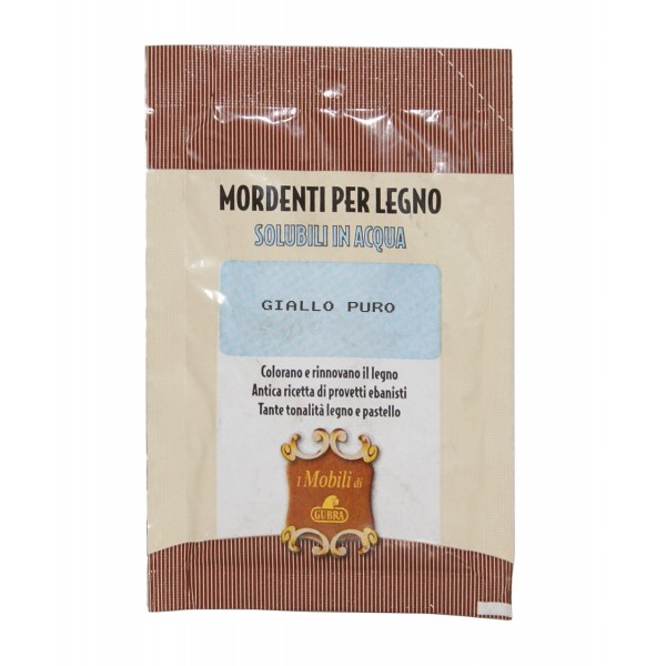 Mordente acqua 7,5 gr in busta giallo puro