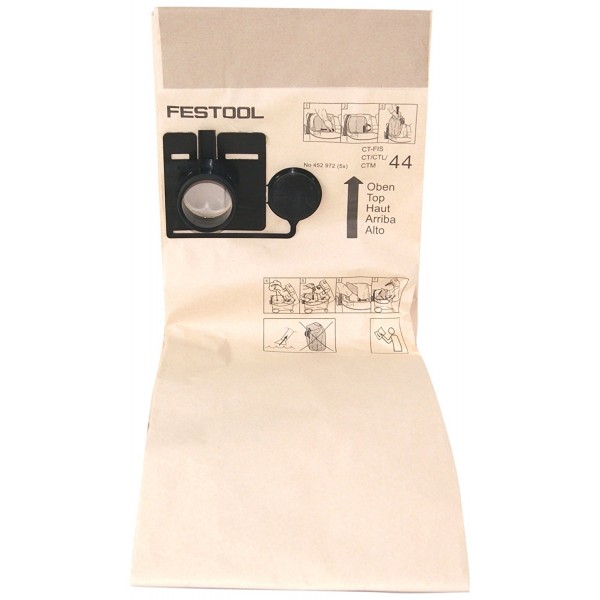 Set sacchetti filtro fis-ct44 per ct 44 (5 pz)