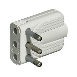 Spina corner salvaspazio 2p+t 16a colore bianco
