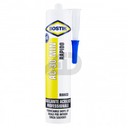 Silicone rapido Bostik D2602 cartuccia 300 ml bianco