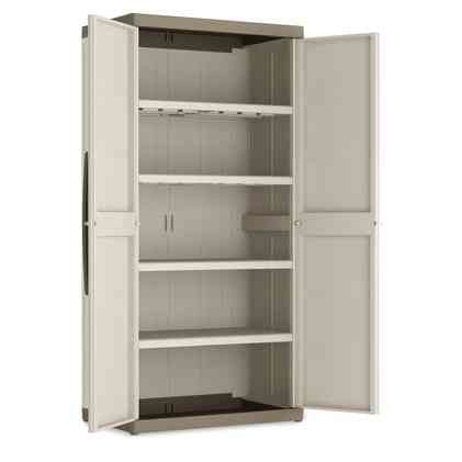 Armadio alto in resina Keter Excellence XL 54x89x182 cm tortora