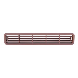 Griglia rettangolare 203x35 color noce chiaro