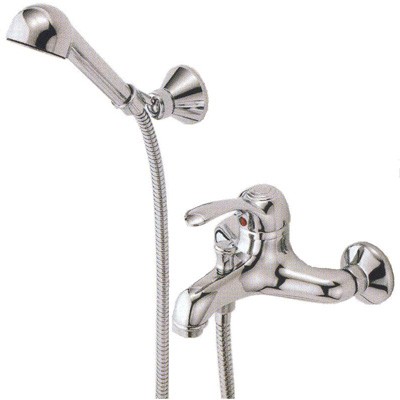 Gruppo vasca h 29 c/doccia duplex cromato