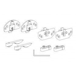 Scorribase medio - set per ante scorrevoli legno