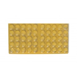 Bl.50 pz paracolpo adesivo 07x1,5 trasparente.