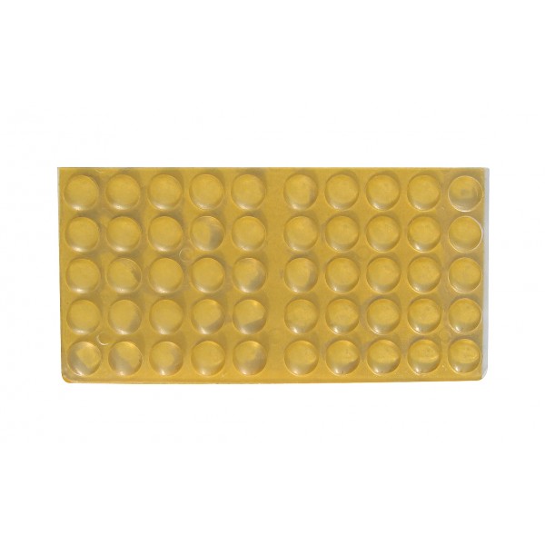 Bl.50 pz paracolpo adesivo 07x1,5 trasparente.