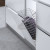 Cesto portabiancheria inclinato cromato per mobile 40x30 cm Inoxa 1254030