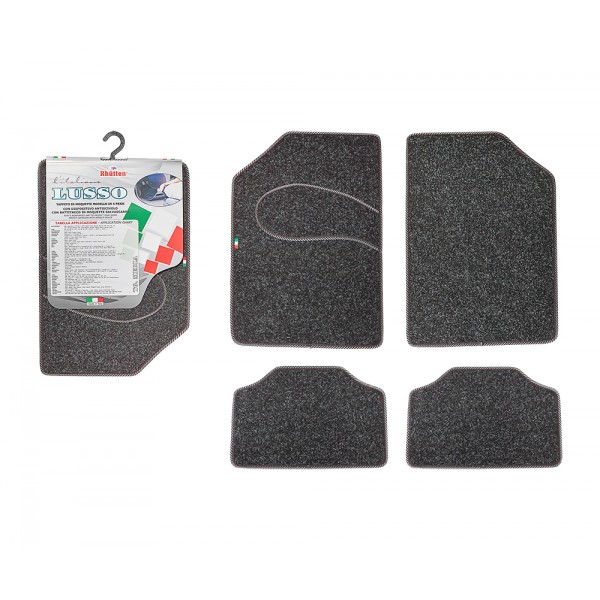 Tappeto moquet. italiano lusso maxi 4pz