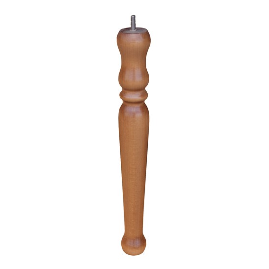 Piedino faggio vern. noce antonino cm.30+perno