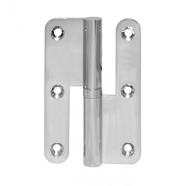 Cerniera pomella bt 100x65 ott. cromo lucido dx